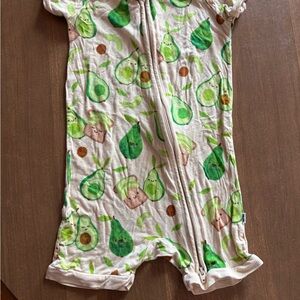 Little Sleepies shortie avacado toast